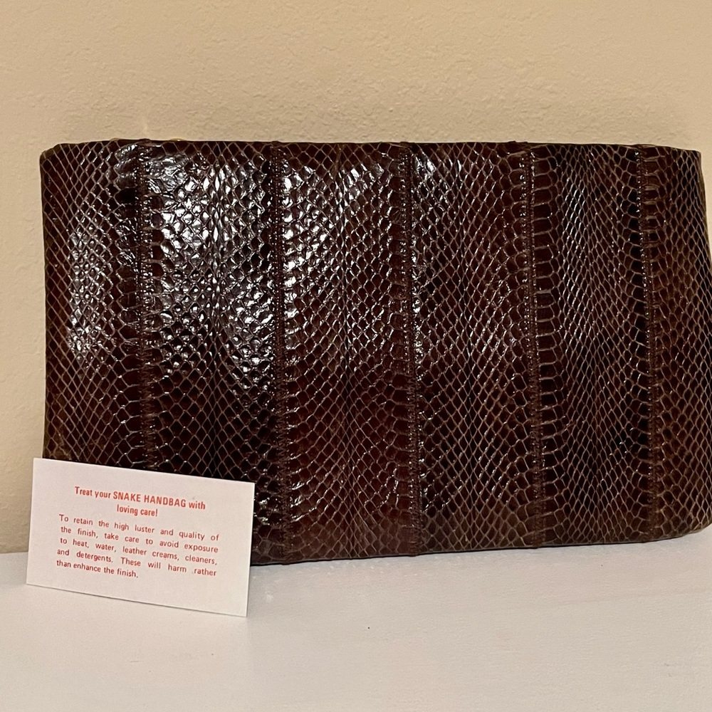 Vintage Marshall Field’s Snakeskin Purse/Clutch - Picture 2 of 3